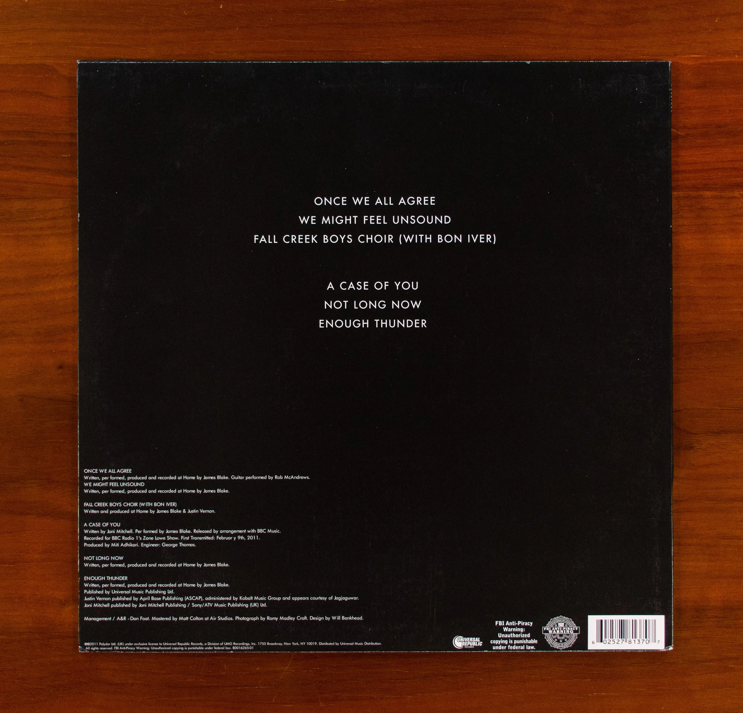 Reveal 0473: James Blake - Enough Thunder — Vinyl Reveals